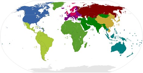 Mapa de DDI de todo o mundo